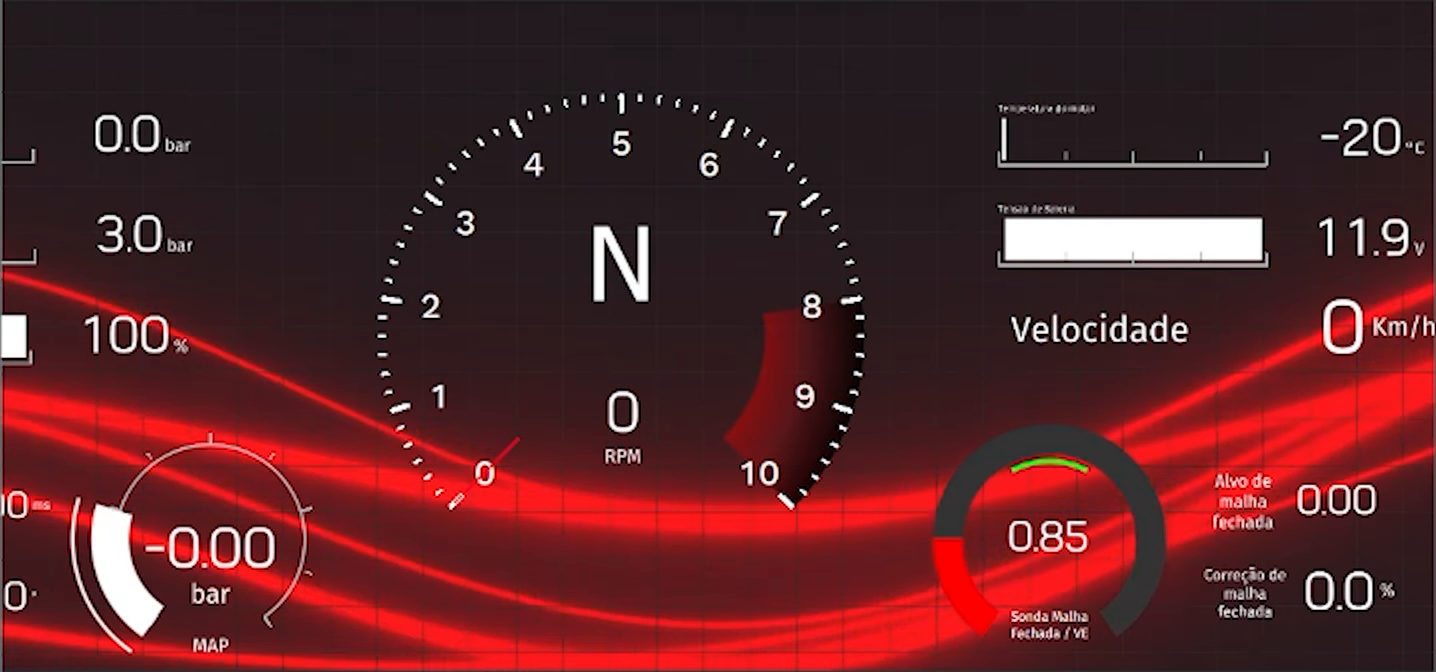 The same dashboard with an animation-type background (FT Education video, earlier version of the software)